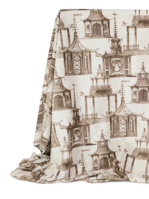 PAGODE DORIENTE - Elegante Velluto in Beperkte Editie -, Antiek en Kunst, Antiek | Tapijten, Tafelkleden en Textiel