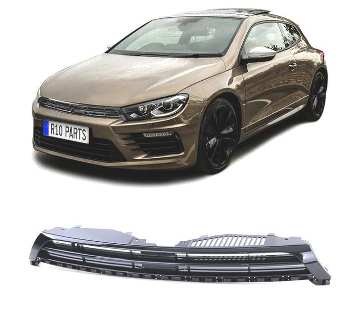 CALANDRE VOLKSWAGEN VW SCIROCCO 2.0 R 09-14 NOIR BRILLANT, Auto-onderdelen, Carrosserie, Verzenden