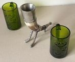 Vintage Viking drinkhoorn en glaswerk Bot - Viking