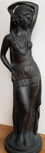 Firmato Clayton - sculptuur, Odalisca - 70 cm - Gepatineerd, Antiquités & Art, Antiquités | Céramique & Poterie