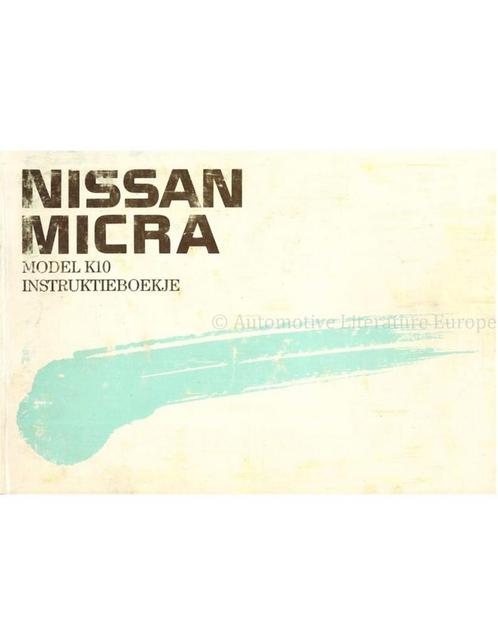 1989 NISSAN MICRA INSTRUCTIEBOEKJE NEDERLANDS, Auto diversen, Handleidingen en Instructieboekjes