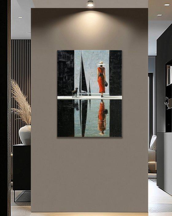 Pippo - The Red Departure, Antiek en Kunst, Kunst | Schilderijen | Modern