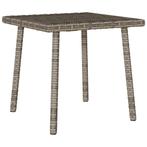 vidaXL Tuin salontafel rechthoekig 40x40x37 cm poly rattan, Tuin en Terras, Verzenden, Nieuw