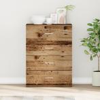 vidaXL Dressoir met lade met opslag Oude hout 60 x 39 x 80, Huis en Inrichting, Verzenden, Nieuw