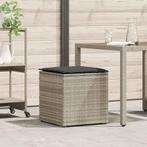 vidaXL Kussenbox met opslag Lichtgrijs 50 x 50 x 50 cm poly, Tuin en Terras, Bergingen en Tuinkasten, Verzenden, Nieuw