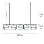 Fontana Arte - Studio Klass - Plafondlamp - Igloo 5 Luci -