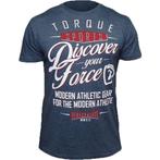 Torque Athletics Discover Your Force T-Shirt Indigo Blue, Vechtsport, Verzenden