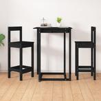 vidaXL Barstoelen 2 st 40x41,5x112 cm massief grenenhout, Huis en Inrichting, Stoelen, Verzenden, Nieuw