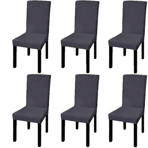 Stretch Stoelhoezen Antraciet | OP=OP | Feestje of Event?, Huis en Inrichting, Stoelen, Grijs, Vijf, Zes of meer stoelen, Nieuw