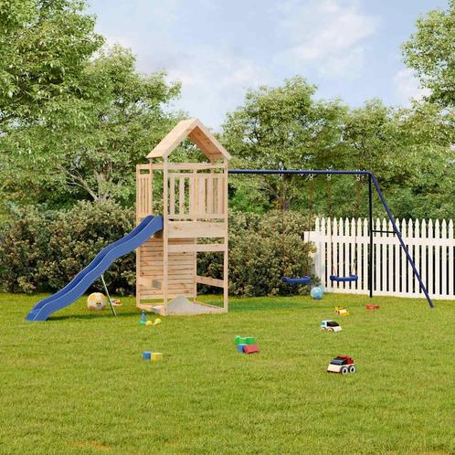 vidaXL Speelhuis massief grenenhout, Kinderen en Baby's, Speelgoed | Buiten | Speeltoestellen, Nieuw, Verzenden