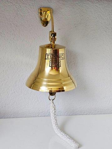 Scheepsbel - Messing, Touw - model Titanic 1912