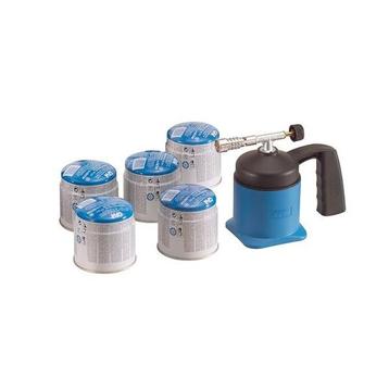 Gas/soldeerbrander CFH LM1000 incl. 5 vullingen (PLAATWERK), Verzenden