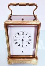 Pendulette de voyage, Réveil -   - Bronze doré - 1850-1900 -, Antiquités & Art