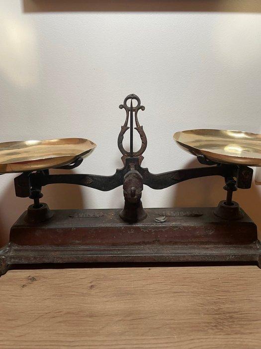 Roberval - Balance (3) - Fonte, Fer forgé - Balance Roberval, Antiquités & Art, Curiosités & Brocante