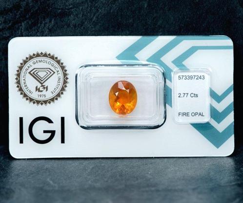 Vuuropaal - 2.77 ct - International Gemological Institute, Handtassen en Accessoires, Edelstenen
