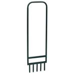 vidaXL Gazonbeluchter met 5 holle tanden gepoedercoat staal, Tuin en Terras, Hand-tuingereedschap, Verzenden, Nieuw