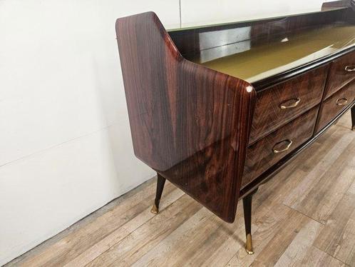 Commode - Bureau en marqueterie de palissandre avec double, Antiek en Kunst, Kunst | Designobjecten