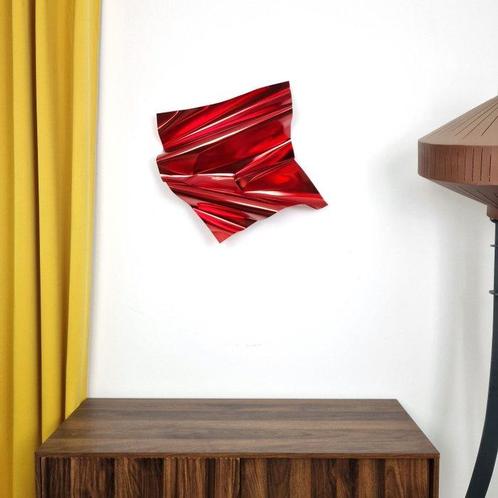 José Soler Art - Steel Silk. Red (Wall Sculpture), Antiek en Kunst, Kunst | Schilderijen | Modern