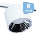 *TIP*  LED midden RAILVERLICHTING BUSS wit 8 SPOTS + 8M RAI, Huis en Inrichting, Ophalen of Verzenden, Nieuw