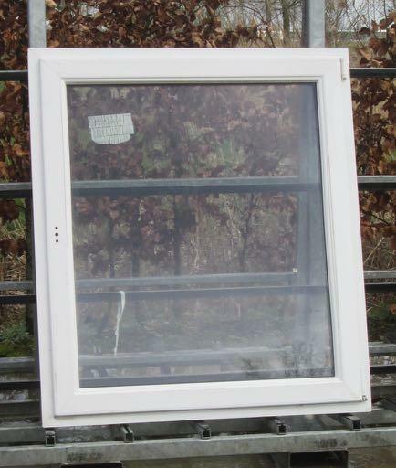 pvc raam , chassis van 110 x 125  wit / antraciet, Doe-het-zelf en Bouw, Raamkozijnen en Schuifdeuren