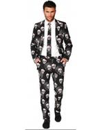 Opposuit skulleton halloween kostuum, Ophalen of Verzenden