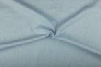 Linnen stof blauw - Ongewassen linnen stof 10m op rol, Verzenden