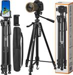 2dekans | Studio ME Telefoon Statief 156 cm - Zwart - Tripod, Ophalen of Verzenden, Nieuw