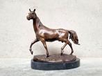 sculptuur, Paard - 27 cm - Brons, Marmer
