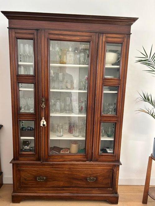 Armoire - Acajou - Vitrine anglaise, Antiek en Kunst, Curiosa en Brocante
