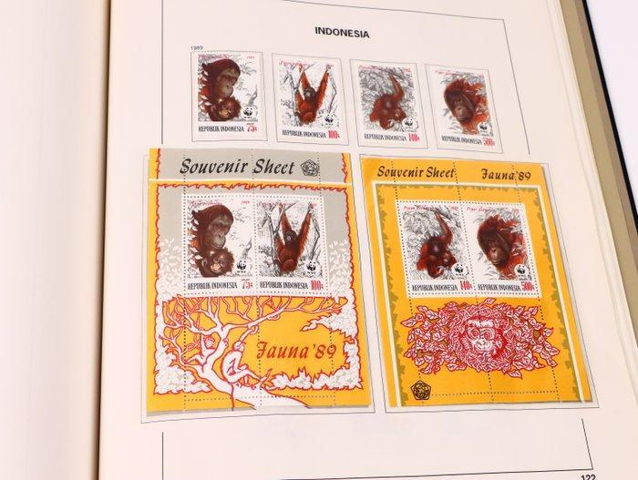 Indonesië 1977/1995 - Postfrisse verzameling in davo album., Timbres & Monnaies, Timbres | Asie
