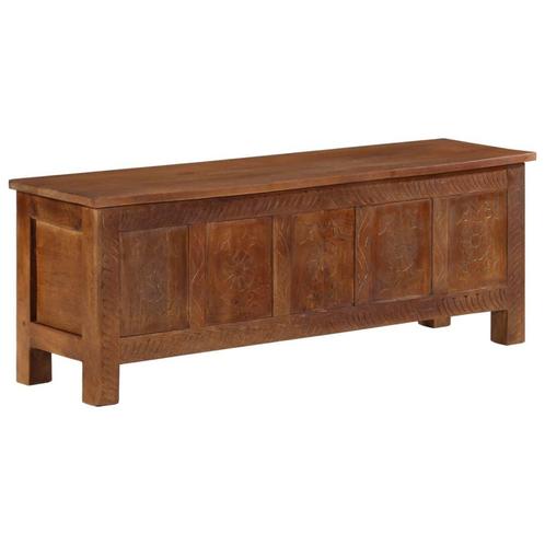 vidaXL Opbergkist 110x30x40 cm massief mangohout, Huis en Inrichting, Kasten | Overige, Nieuw, Verzenden