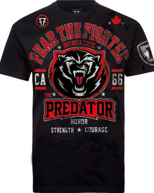 Fear The Fighter UFC Patrick Cote Katoen T-shirt Zwart, Kleding | Heren, Sportkleding, Zwart, Maat 56/58 (XL), Nieuw, Vechtsport