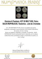 Empire romain. Graciano & Teodosio. Follis VOT XX MVLT XXX,