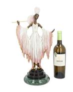 sculptuur, Art deco - 45 cm - Brons, Marmer, Antiek en Kunst