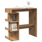 vidaXL Bartafel met opbergrek 100x48x101,5 cm artisanaal, Verzenden, Nieuw