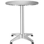 tectake Aluminium bistrotafel Ø60cm in hoogte verstelbaar -, Tuin en Terras, Verzenden, Nieuw