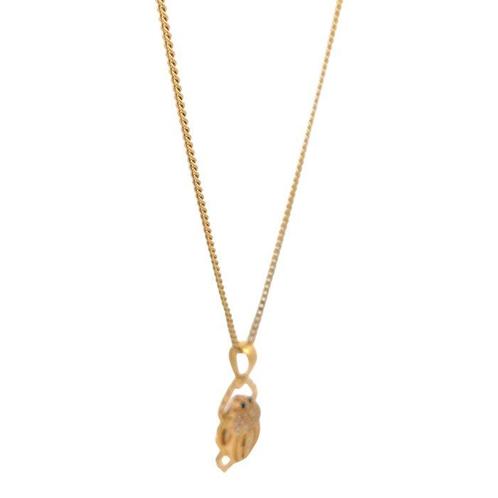 Halsketting - 18 karaat Geel goud - Scarab hanger, Handtassen en Accessoires, Kettingen