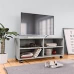 vidaXL Tv-meubel met wieltjes 90x35x35 cm bewerkt hout, Nieuw, Verzenden