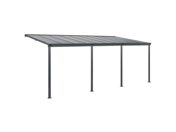 Veiling - Terrasdak / Overkapping - Borneo - 6 x 3 m - Grijs, Tuin en Terras, Overkappingen