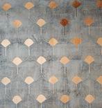 Luxe katoenen satijnen stof in grijsgroen - 300x300cm -