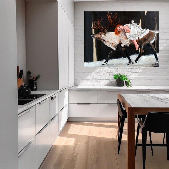 Lucie Leduc - Once upon a time - XXL, Antiek en Kunst, Kunst | Schilderijen | Modern