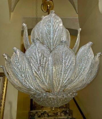 Barovier & Toso - Lustre - Murano - imposantes feuilles