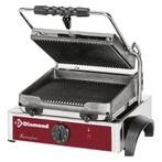 Elektrische panini grill, geribde platen, Verzenden