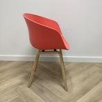 Tweedehands Hay eetkamerstoel rose /oranje, kunststof - hout, Huis en Inrichting, Stoelen, Nieuw, Eén