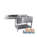 RVS spoeltafel voor vaatwasser met bodemschap en rand | 2 ba, Verzenden, Nieuw