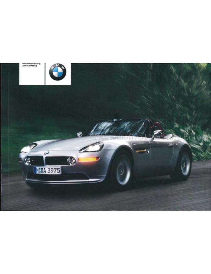 2001 BMW Z8 INSTRUCTIEBOEKJE DUITS, Auto diversen, Handleidingen en Instructieboekjes, Ophalen of Verzenden
