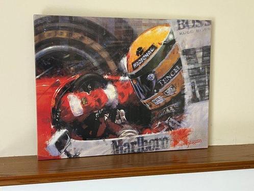 Mclaren - Ayrton Senna - Kunstwerk, Verzamelen, Automerken, Motoren en Formule 1