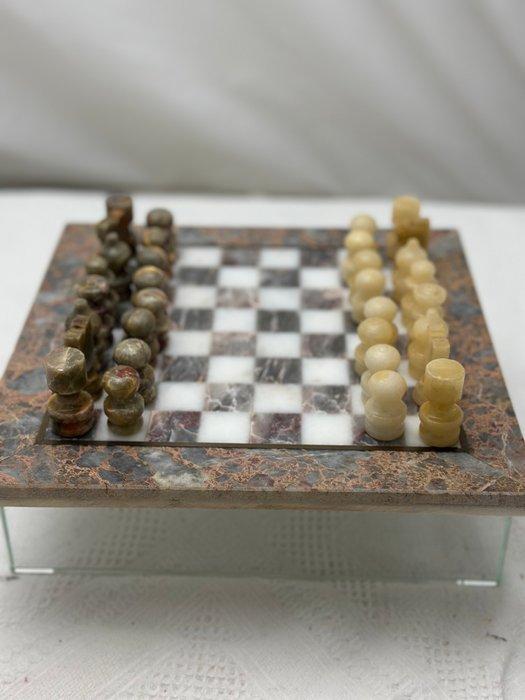 Schaakspel - Artigianale - Marmer en onyx, Antiek en Kunst, Curiosa en Brocante