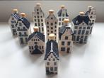 Bols - Miniatuur beeldje - Tien KLM huisjes, Delft Blue, Verzamelen, Luchtvaart en Vliegtuigspotten, Nieuw