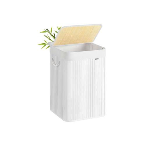 Bamboe Wasmand Wit 95L | Retour Deal | 40% Korting, Huis en Inrichting, Overige Huis en Inrichting, Nieuw, Verzenden